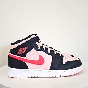 JORDAN 1 MID 'ATMOSPHERE PINK' WOMAN'S 8 YOUTH'S 6.5 SKU 554725 604